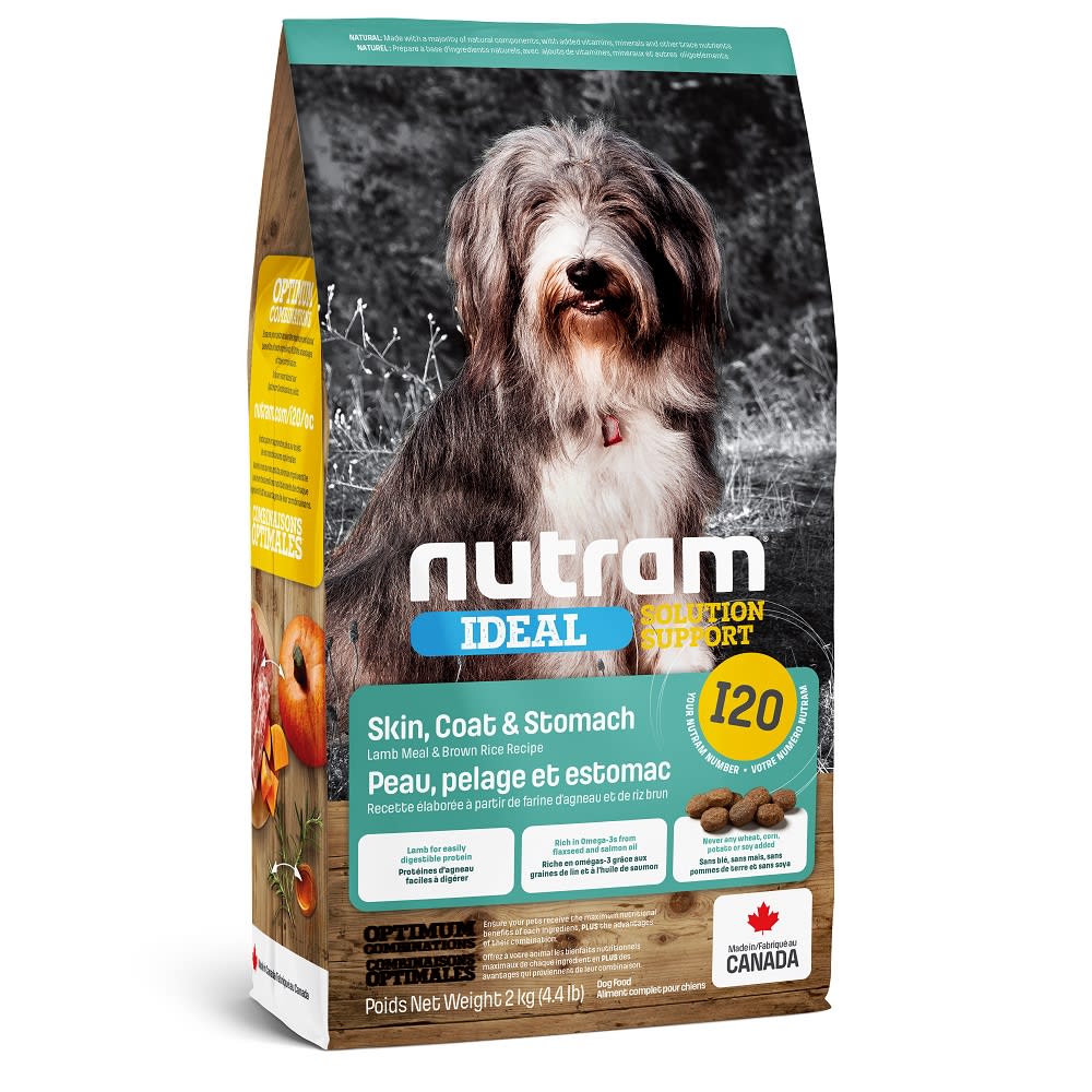 comida (49) Nutram I20 Sensitive Skin Coat & Stomach Dog 2Kg - Imagen 1
