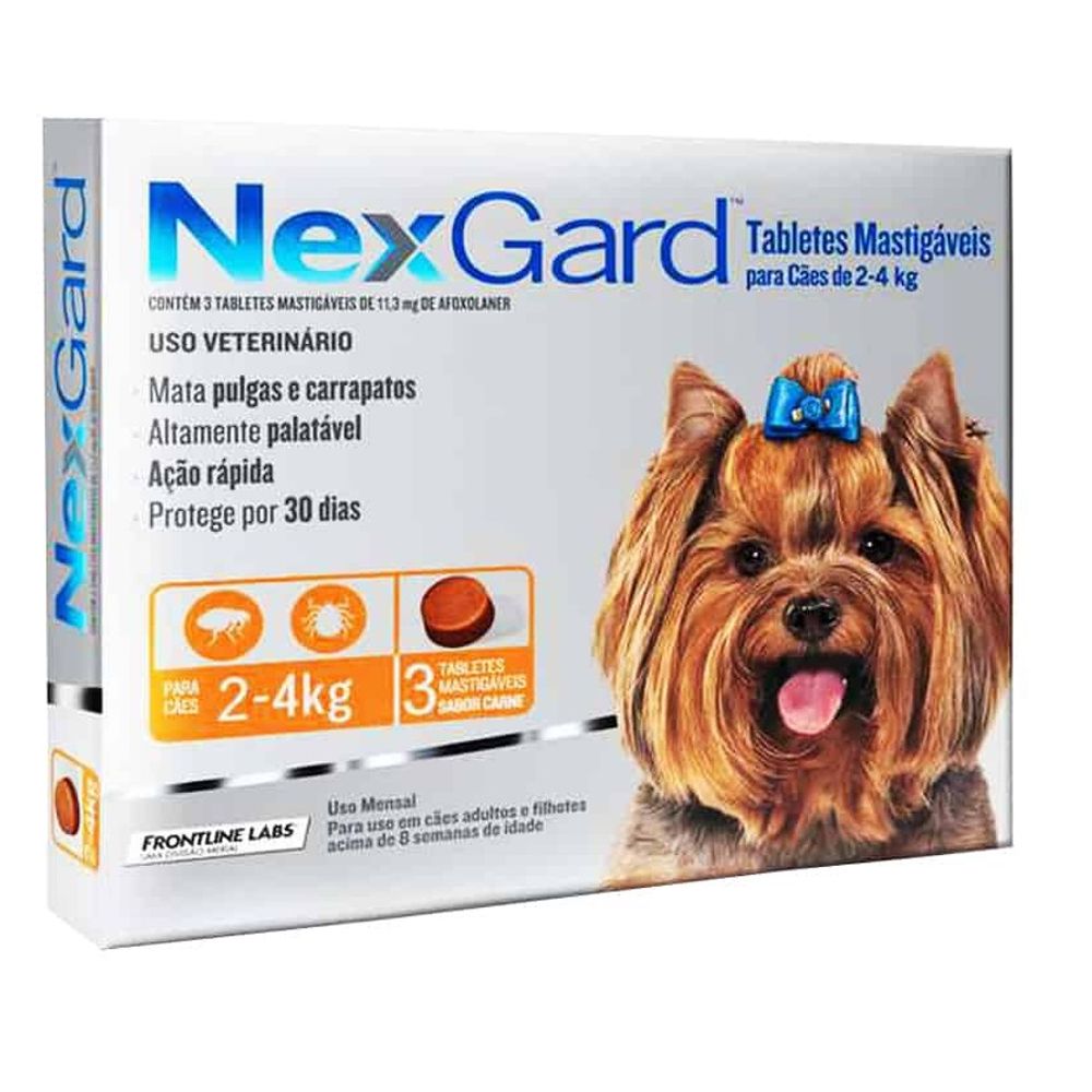 farmacia (107) NEXGARD DE 2 A 4 K . 1 TABLETA - Imagen 1