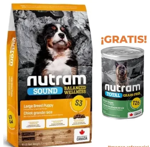 s3 Nutram S3 Large Breed Puppy 11.4Kg - Imagen 1
