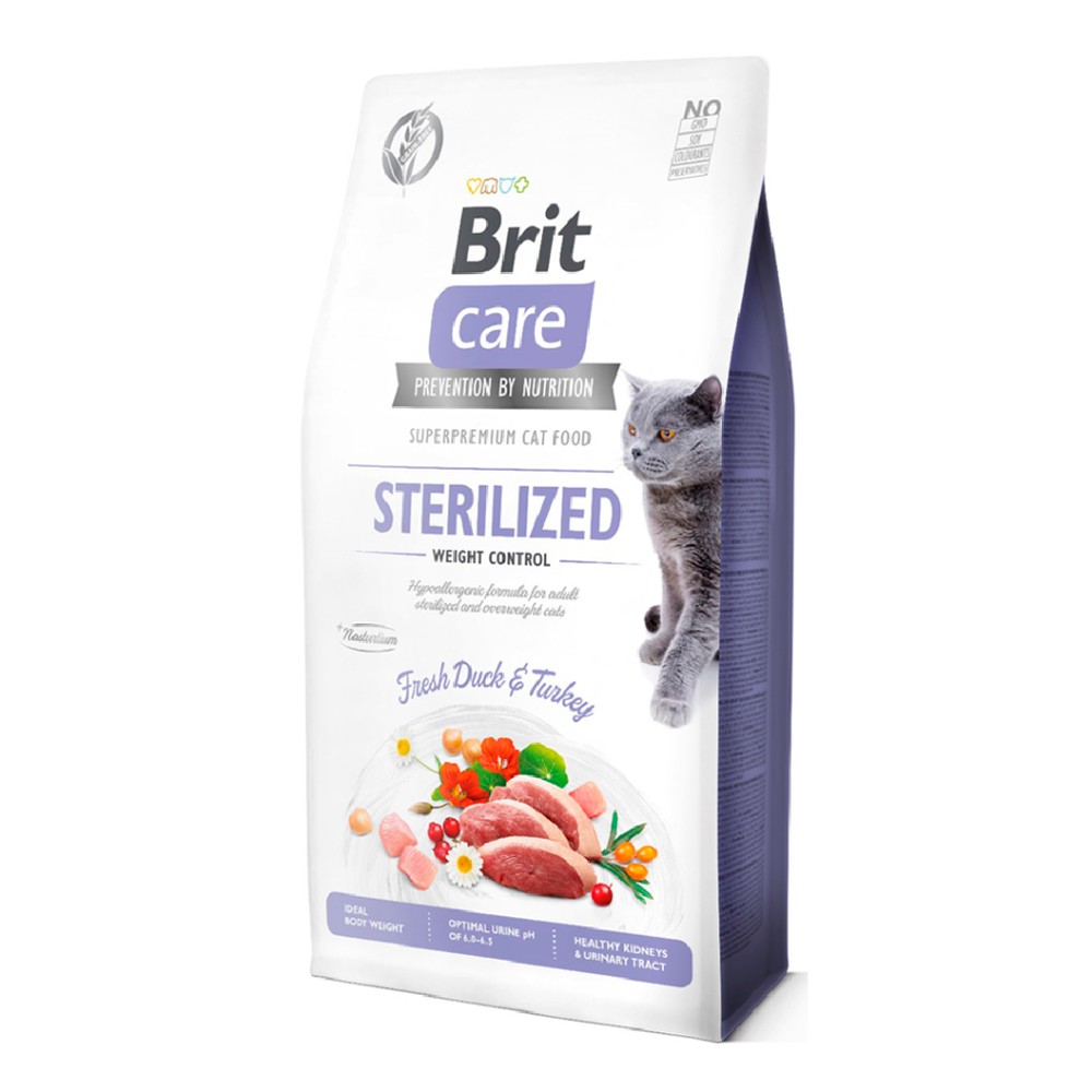 5471677 Brit care cat grain-free sterilized and weight control 7 kg. - Imagen 1