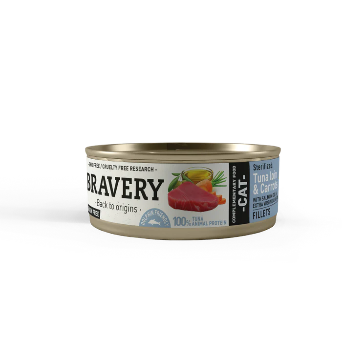239242_1_700x700 Bravery Lata Tuna Loin and Carrots Sterilized Cat 70gr - Imagen 1