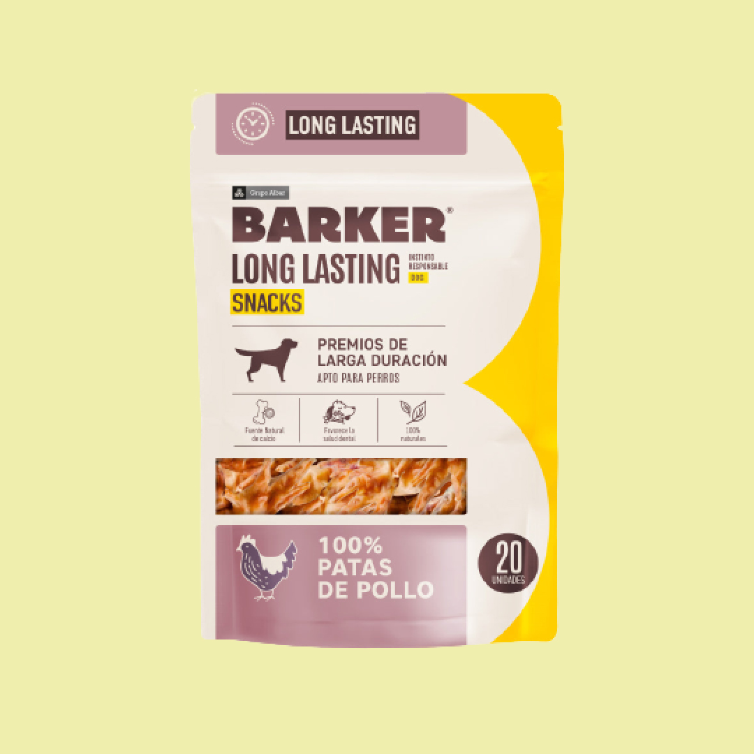 BARKER-LONG-LASTING-PATAS-DE-POLLO Barker Snacks Patas de Pollo - Imagen 1
