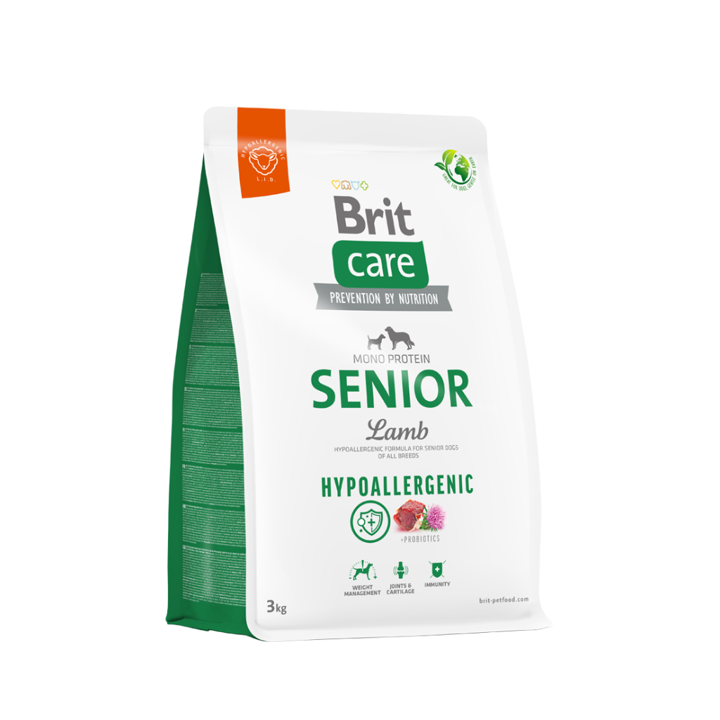 Brit-Care-Senior-de-Cordero-Y-Arroz-3kg Brit Care Senior Lam&Rice 3kg - Imagen 1