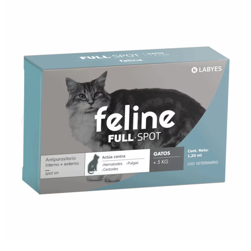 feline-fullspot-pipeta-5kg-antipulgas-y-antiparasitario Feline Full Spot +5 Kg - Imagen 1