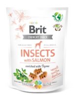Brit Crunchy Snack Insects with Salmon 200gr - Imagen 2