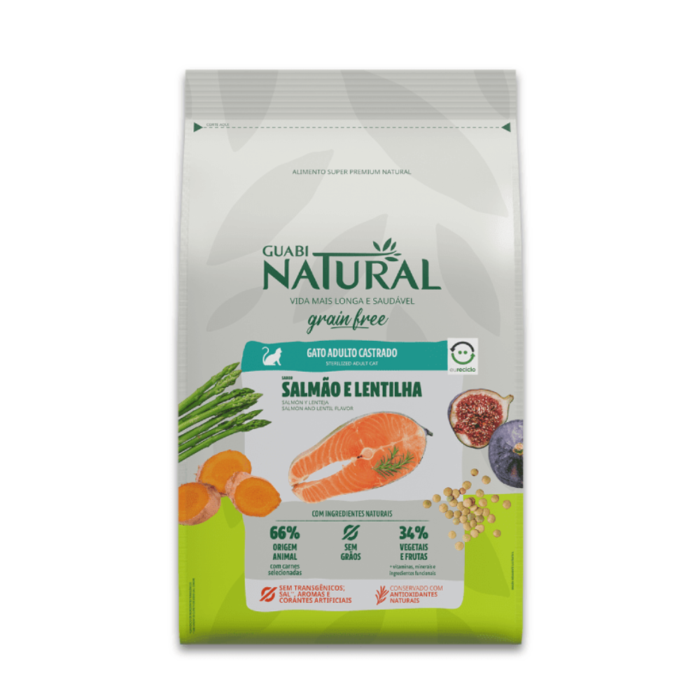 Guabi Natural Adulto Castrado salmon y lenteja 7.5kg Guabi Natural Adulto Castrado salmon y lenteja 7.5kg - Imagen 1