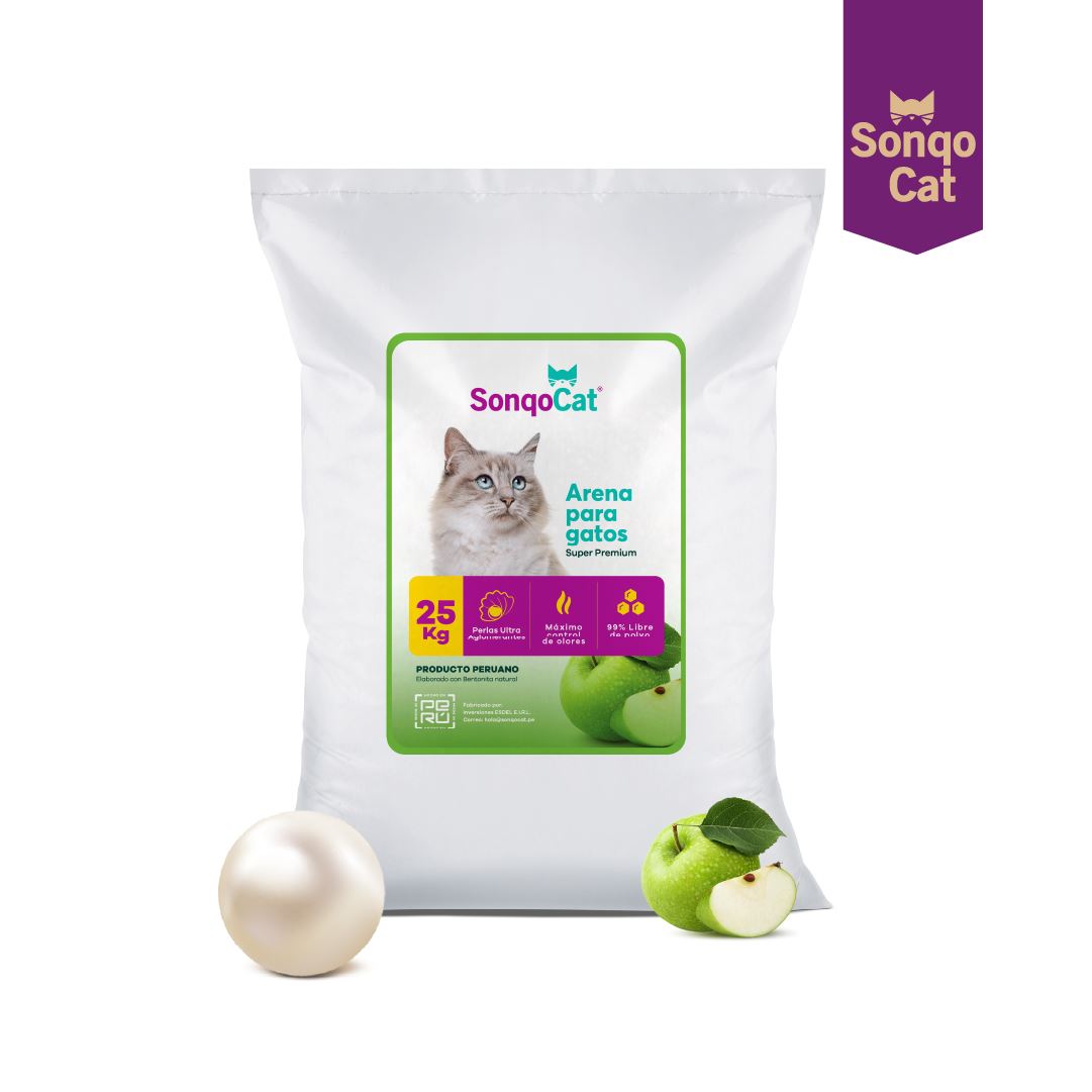 orig_sqc-25-manzana-100_748057 Arena Sonqo Cat Perlada de Manzana 5KG - Imagen 1