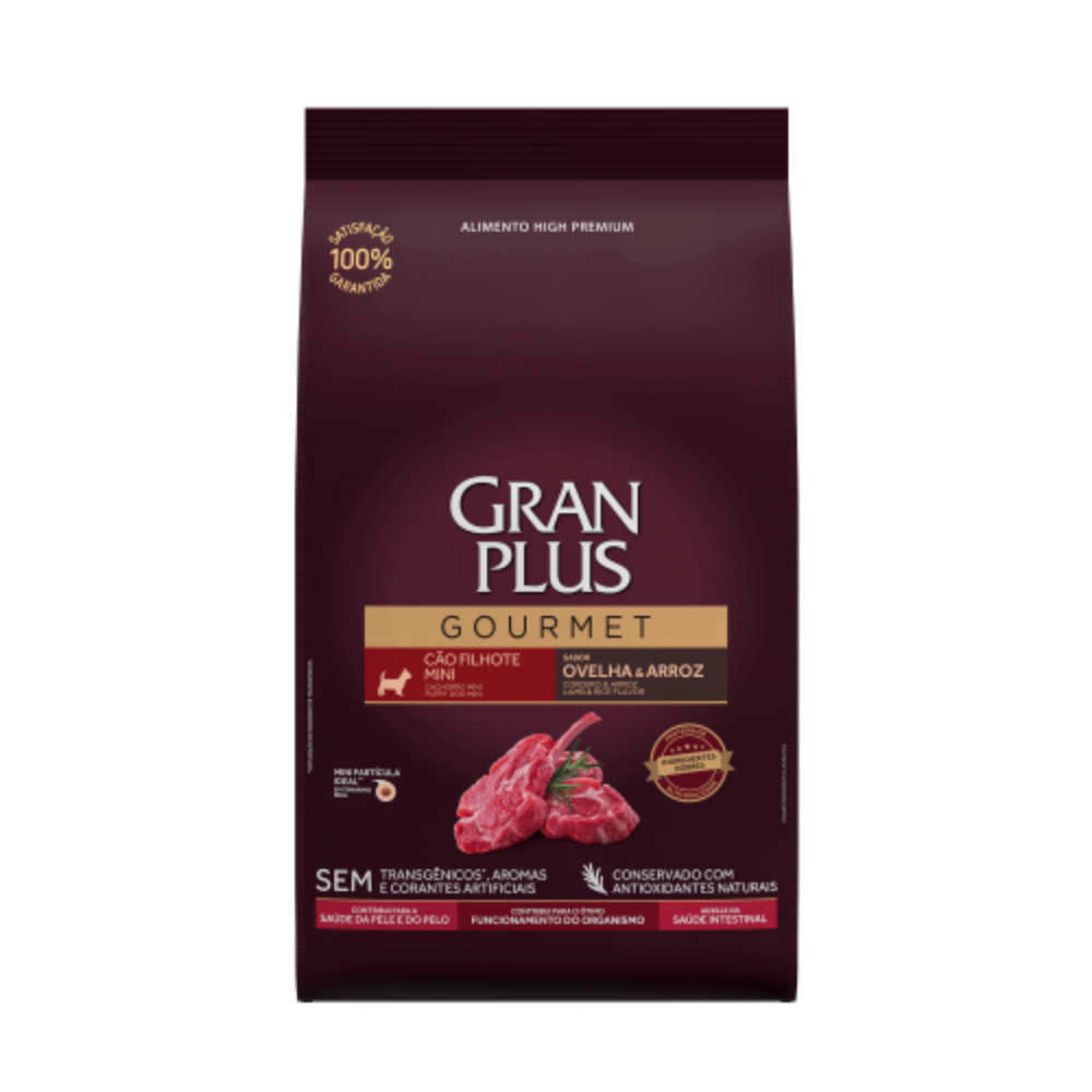 Gran Plus Cachorro Gourmet Mini Pequeño Cordero 3kg Gran Plus Cachorro Gourmet Mini Pequeño Cordero 10kg - Imagen 1